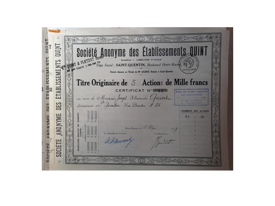 Action Missenard en 1927